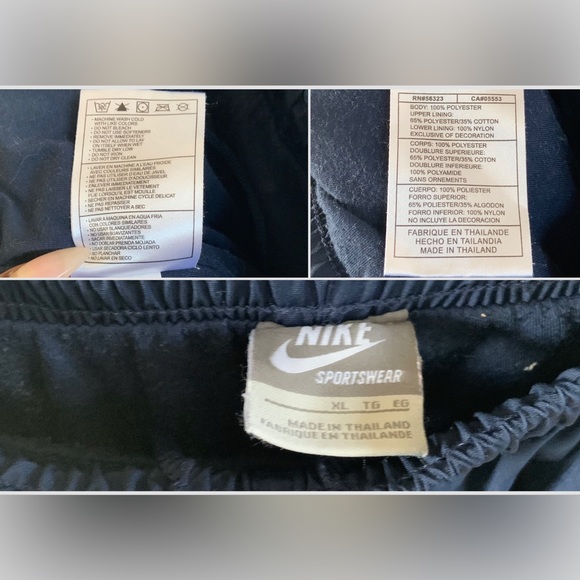 Nike | navy blue windbreaker pants size XL - Picture 6 of 12